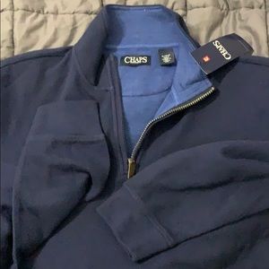 CHAPS 1/4 zip pull-over